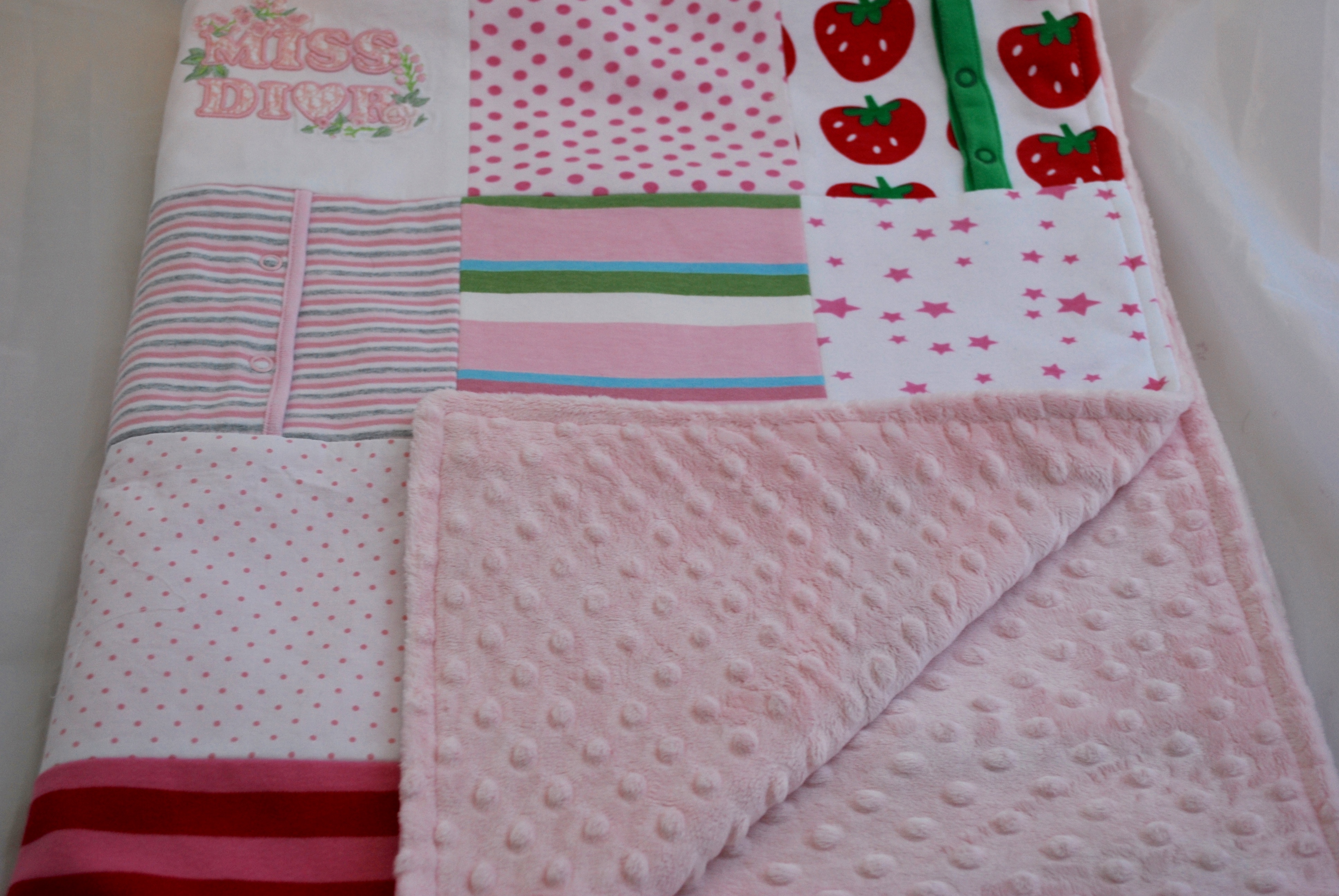 baby clothes keepsake blanket