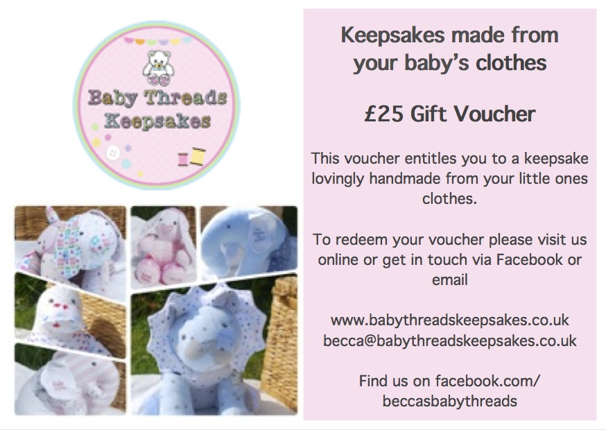 Gift Voucher Baby Threads Keepsakes